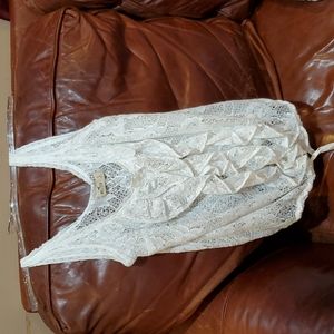 Hollister Lace Blouse, GORGEOUS button up and tie the bottom.. Wow NWT